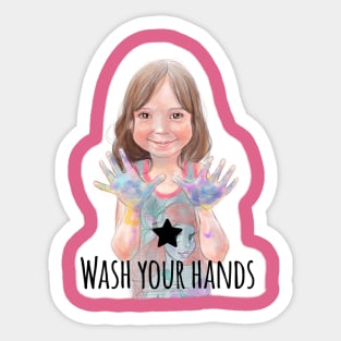 Wash Your Hands Sticker